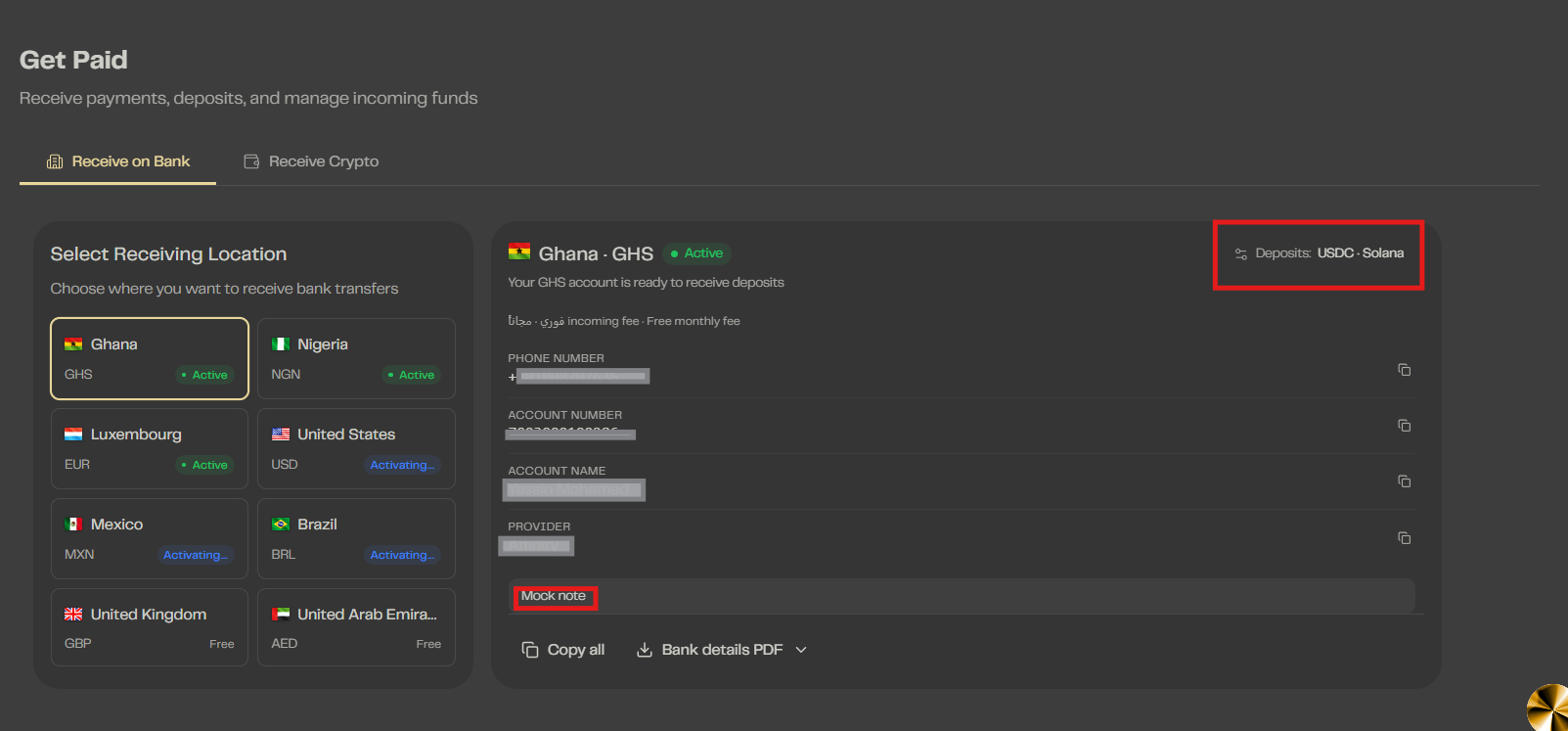 Select deposit crediting option
